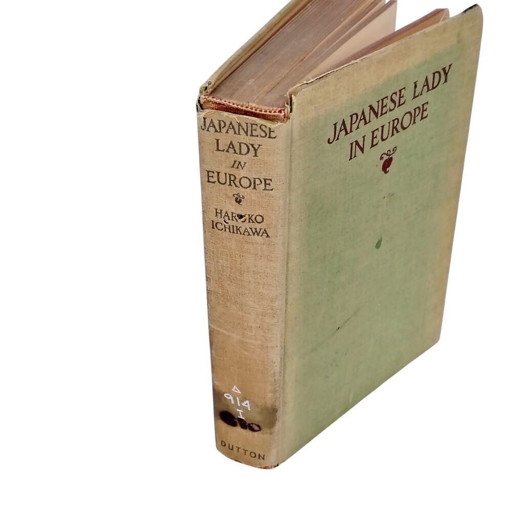 Japanese Lady in Europe by Haruko Ichikawa Book First Edition 1937 Vintage Green